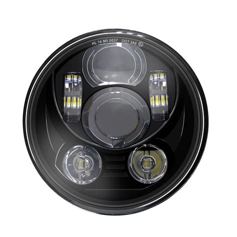 Wisamic 5 3 4 5 75 Inch LED Headlight Compatible With Harley Davidson