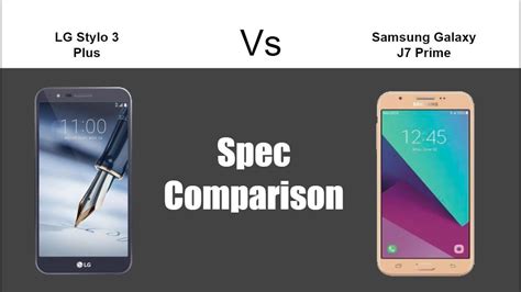 Lg Stylo 3 Plus Vs Samsung Galaxy J7 Prime 2017 Spec Comparison Youtube