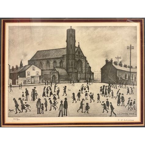 L S Lowry 1887 1976 After Saint Marys Beswick Signed In Pencil