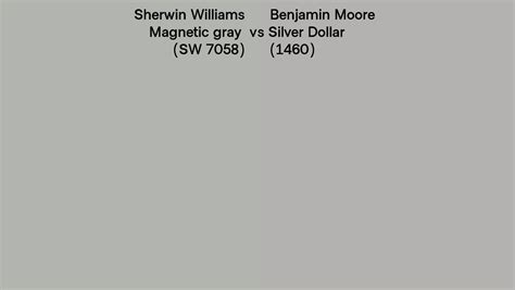 Sherwin Williams Magnetic Gray SW 7058 Vs Benjamin Moore Silver