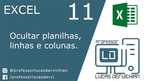 Excel Ocultando Planilhas Colunas E Linhas Youtube Hot Sex Picture