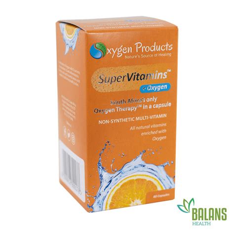 Super Vitamins Oxygen 60caps Oxygen Products Balans