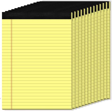 Amazon Legal Pads X Yellow Note Pads Wide Ruled Pack