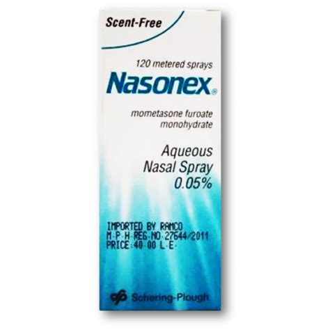 NASONEX 0 05 MOMETASONE FUROATE NASAL SPRAY 120 DOSES