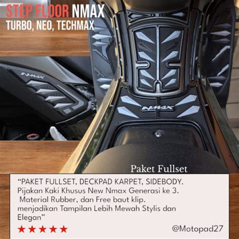 Motopad27 Accessories Rubber Fullset Nmax Turbo Nmax Techmax Nmax Neo