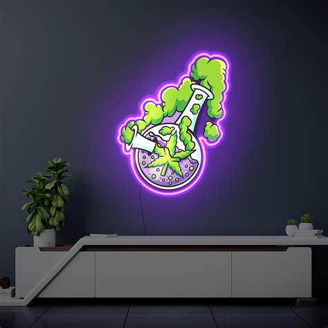 Weed Bong Neon Sign | Neon Acrylic Artwork