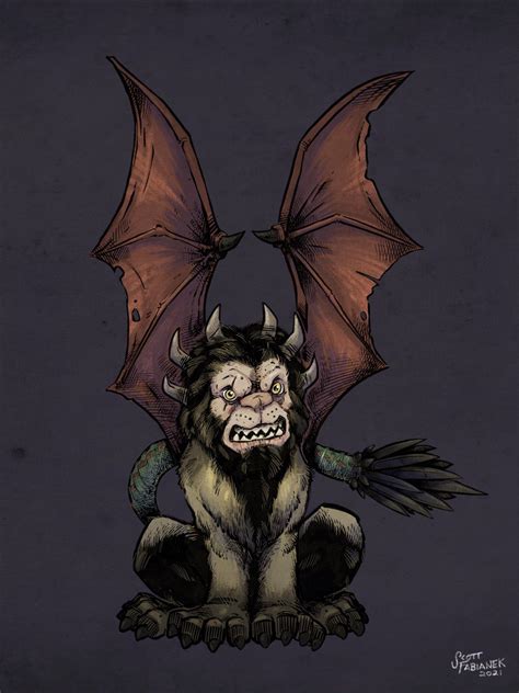 The Dm S Den — Monster Of The Month The Manticore