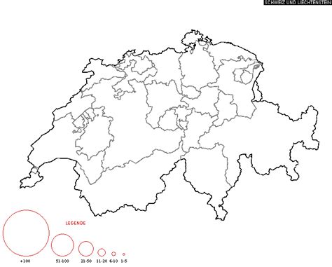 Diffusion Des Nachnamen Sommer Karte Der Schweizer Nachnamen