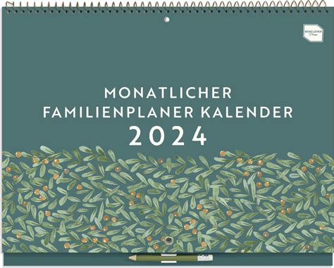 Boxclever Press Monatlicher Familienplaner 2024 6 Spalten Kalender