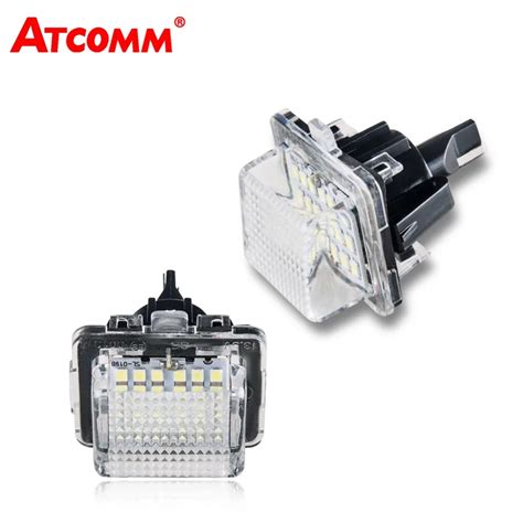 Atcomm Pcs Led Car License Plate Lights K White V Auto Number