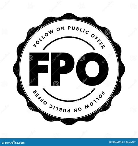 FPO Follow on Public Offer - Issuance of Shares To Investors by a