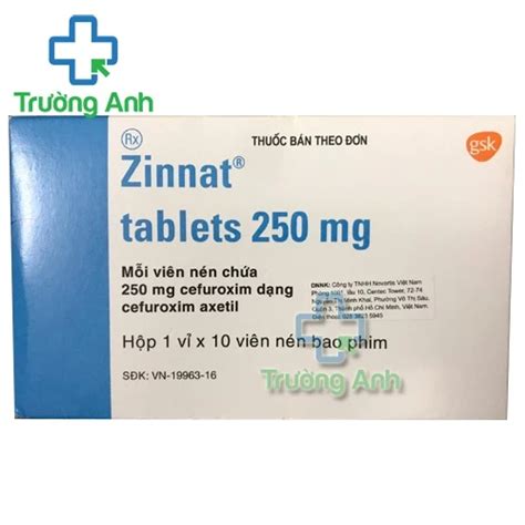 Zinnat 250mg Thuốc điều Trị Nhiễm Khuẩn Hiệu Quả