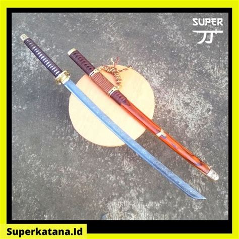 Jual KATANA SAMURAI JEPANG ASLI SHINGUNTO BAJA DAMASCUSSUPER TAJAM Di