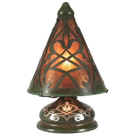 Arts And Crafts Metalwork Heintz Witchs Hat Lamp