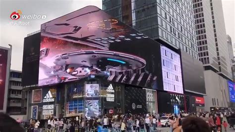 The Shocking Samsung Led Cube Display To Chengdu China Creating A