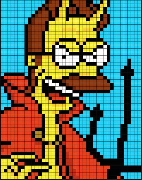 Simpsons Halloween Perler Bead Pixel Art Patterns Pixel Art Shop