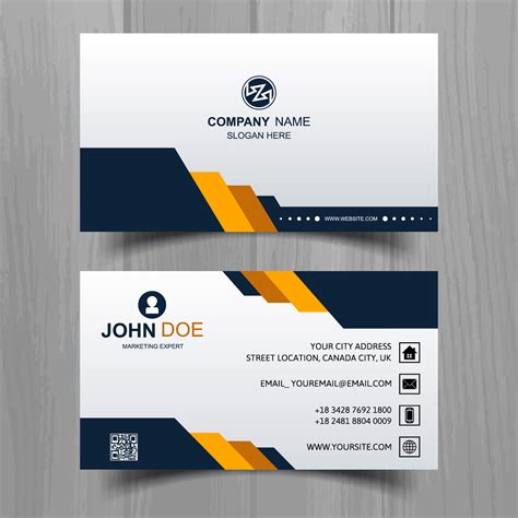 Abstract Stylish Wave Business Card Template Design 250387 Vector Art