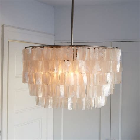 West Elm Capiz Round Chandelier Best Home Lighting Fixtures And Lamps