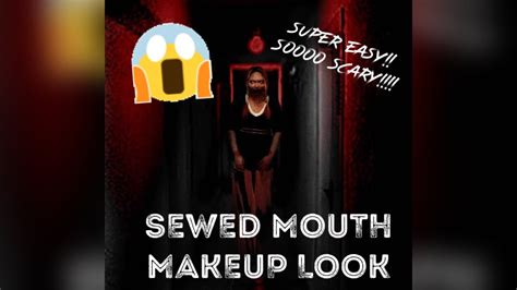 Creepy Sewed Mouth Makeup Look Halloween Look 2020 Sooo Jheng