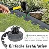 UISEBRT Rasenkante Kunstoff 10m Flexible Lawn Edging Mit 30 Erdanker