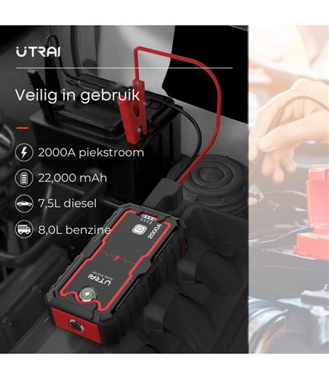 Jumpstarter 12V 8 In 1 Starthulp 22 000 MAh 2000A FORenergy