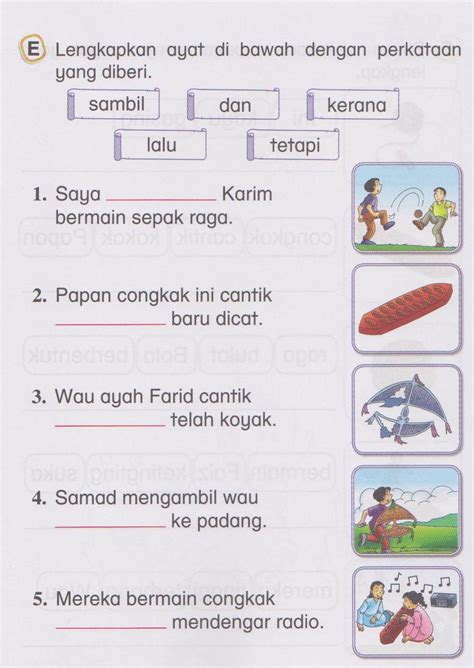 Latihan Kata Hubung Tahun 3