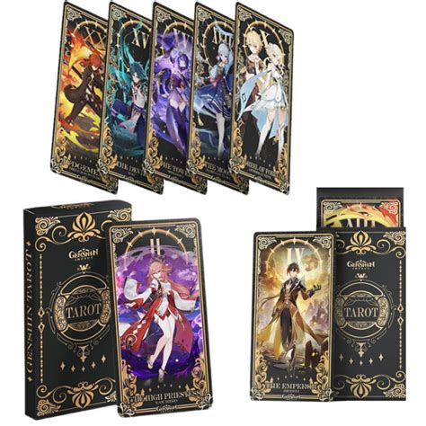 Genshin Impact Tarot Cards Pcs Anime Characters Game Kamisato Ayaka