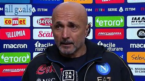 Bologna Napoli Intervista Post Partita Luciano Spalletti