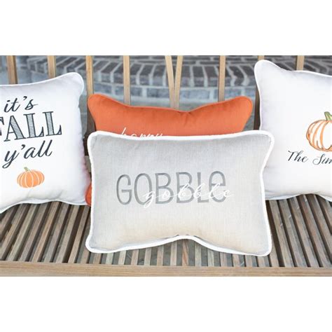 Inspiredvisions Holiday Pillows Embroidered Sunbrella Indoor Outdoor