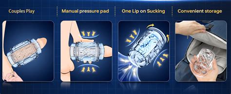 Amazon Male Masturbator Sex Toys For Men Pocket Pussy Squeezable Adult Sex Toy Sucking