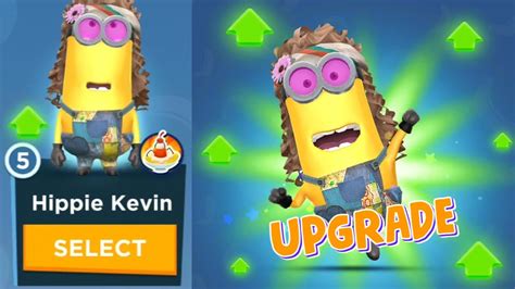 Minion Rush Hippie Kevin Minion Upgrade Level 6 Gameplay Walkthrough Android Ios Youtube