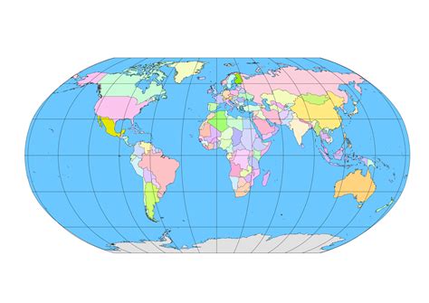 Detailed World Map Vector At Collection Of Detailed