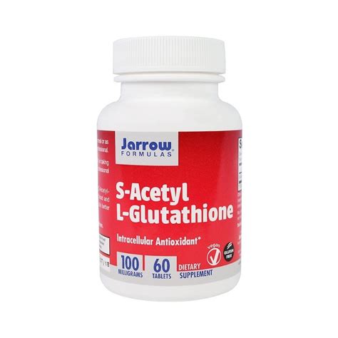 S Acetil L Glutatión L Glutathione 100 Mg 60 Comprimidos De Jarrow