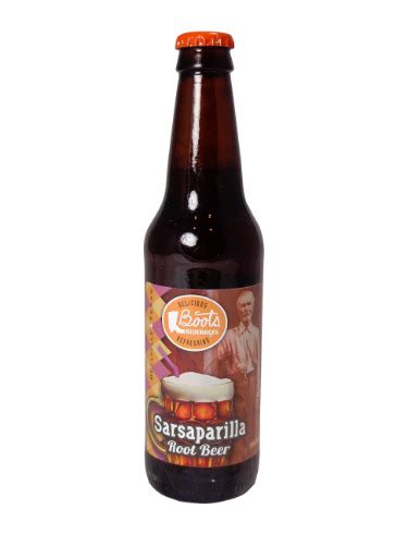 Fresh 12oz Boots Sarsaparilla Root Beer Soda Emporium