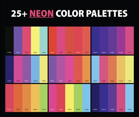 25 Best Neon Color Palettes With Names And Hex Codes Creativebooster