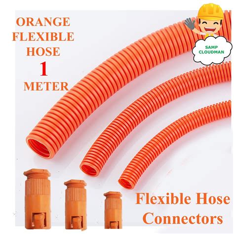 Orange Flexible Hose 12 Or 34 Or 1 Inch Electrical Conduit In Meters