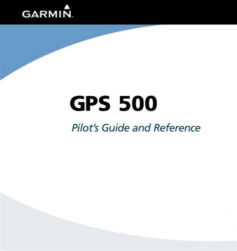 Garmin Gps 500 Pilots Guide