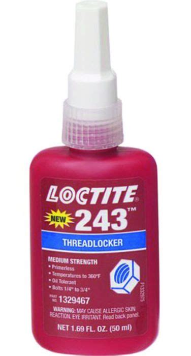 Loctite 442 1330255 05 Ml Capsule Loctite 243 Blue Medium Strength Oil