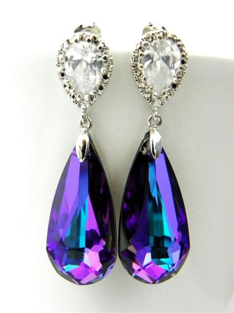 Tips For Looking Your Best On Your Wedding Day Luxebc Purple Earrings Etsy Earrings