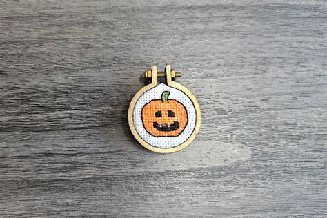 Mini Jack O Lantern Cross Stitch Pattern Etsy