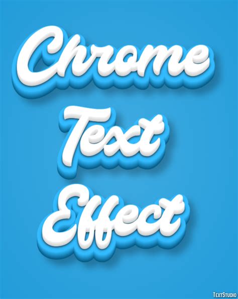 Chrome Text Effect Text Effect And Logo Design Font