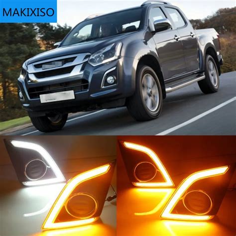 Discount 70 Price 1Pair DRL For Isuzu Dmax Dmax 2016 2017 LED Daytime