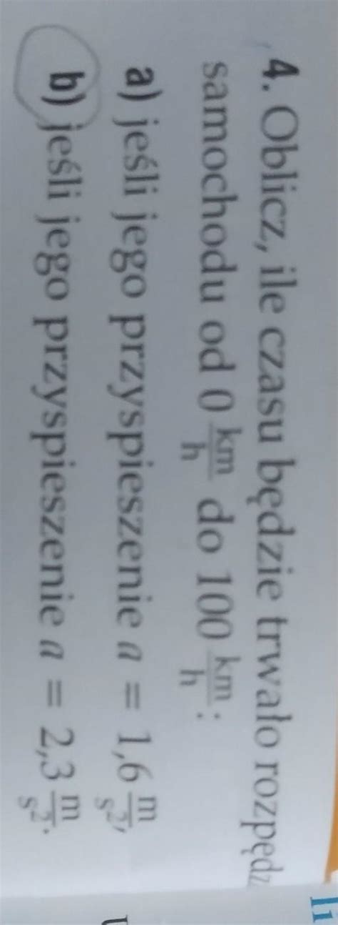 Zadanie w załączniku tylko podpunkt b daje naj Brainly pl