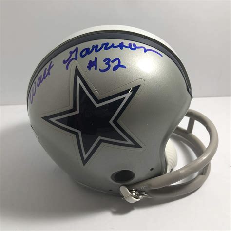 Walt Garrison #32 Signed Dallas Cowboys Throwback Mini Helmet (Victory ...