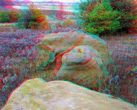 Rock Shapes 1 Use Red And Cyan 3d Glasses Photograph By Brian Wallace