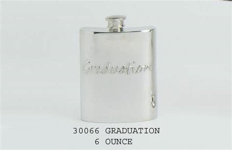 Pewter Hip Flask Graduation Free Engraving Andrews The Jewellers