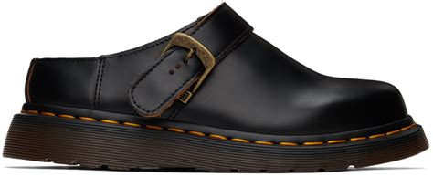 Dr Martens Black Isham Vintage Mules SSENSE