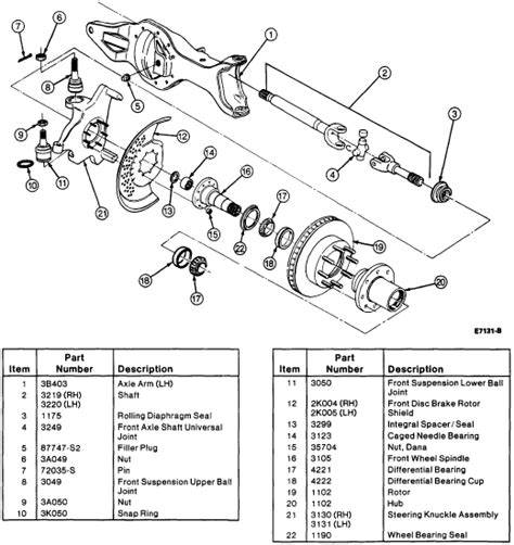 Ford Front Hub Assembly Diagram