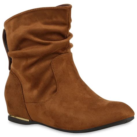 Mytrendshoe Damen Schlupfstiefel Nieten Kaufland De