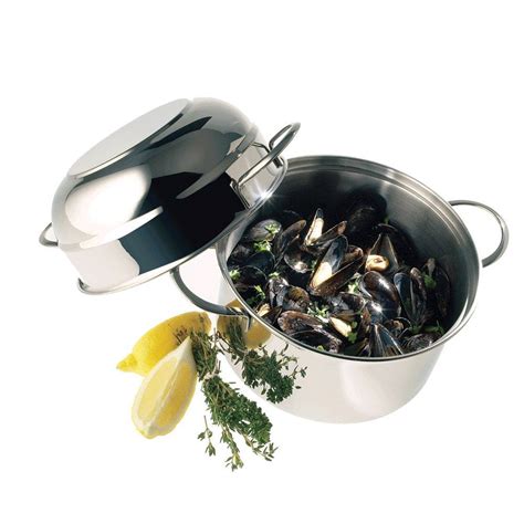 Demeyere Resto 32 Qt Stainless Steel Mussel Pot Rodriguez Butcher Supply